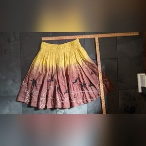 Gorgeous linen and cotton winged migration skirt Lithe brand size 0